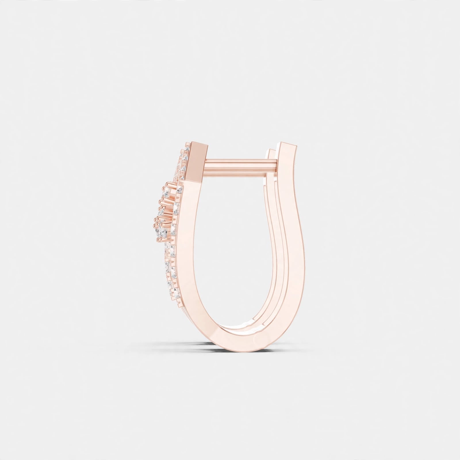 0.50CT Lab Grown Diamond Geometric Earrings in 14K Gold
