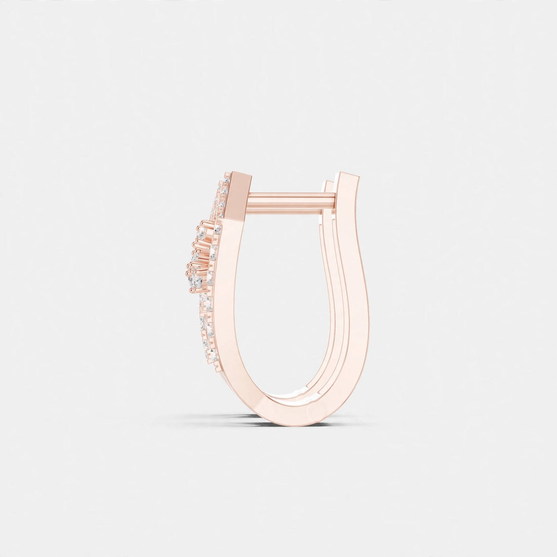 0.50CT Lab Grown Diamond Geometric Earrings in 14K Gold
