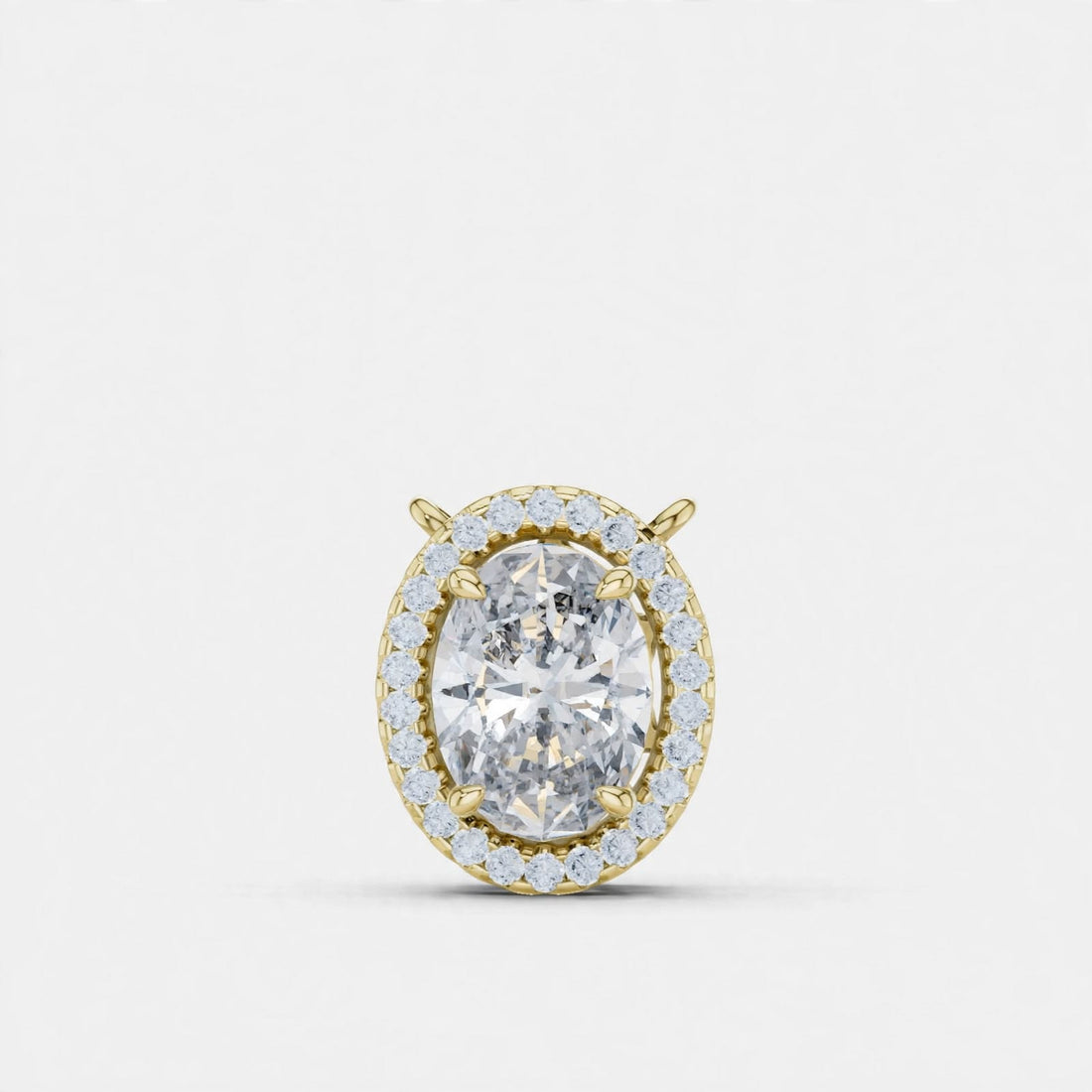 1.36 CT E Color VVS2 Lab Grown Diamond Pendant in 18K Gold