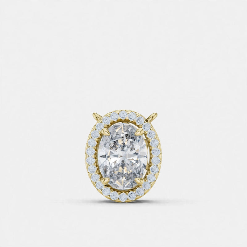1.36 CT E Color VVS2 Lab Grown Diamond Pendant in 18K Gold