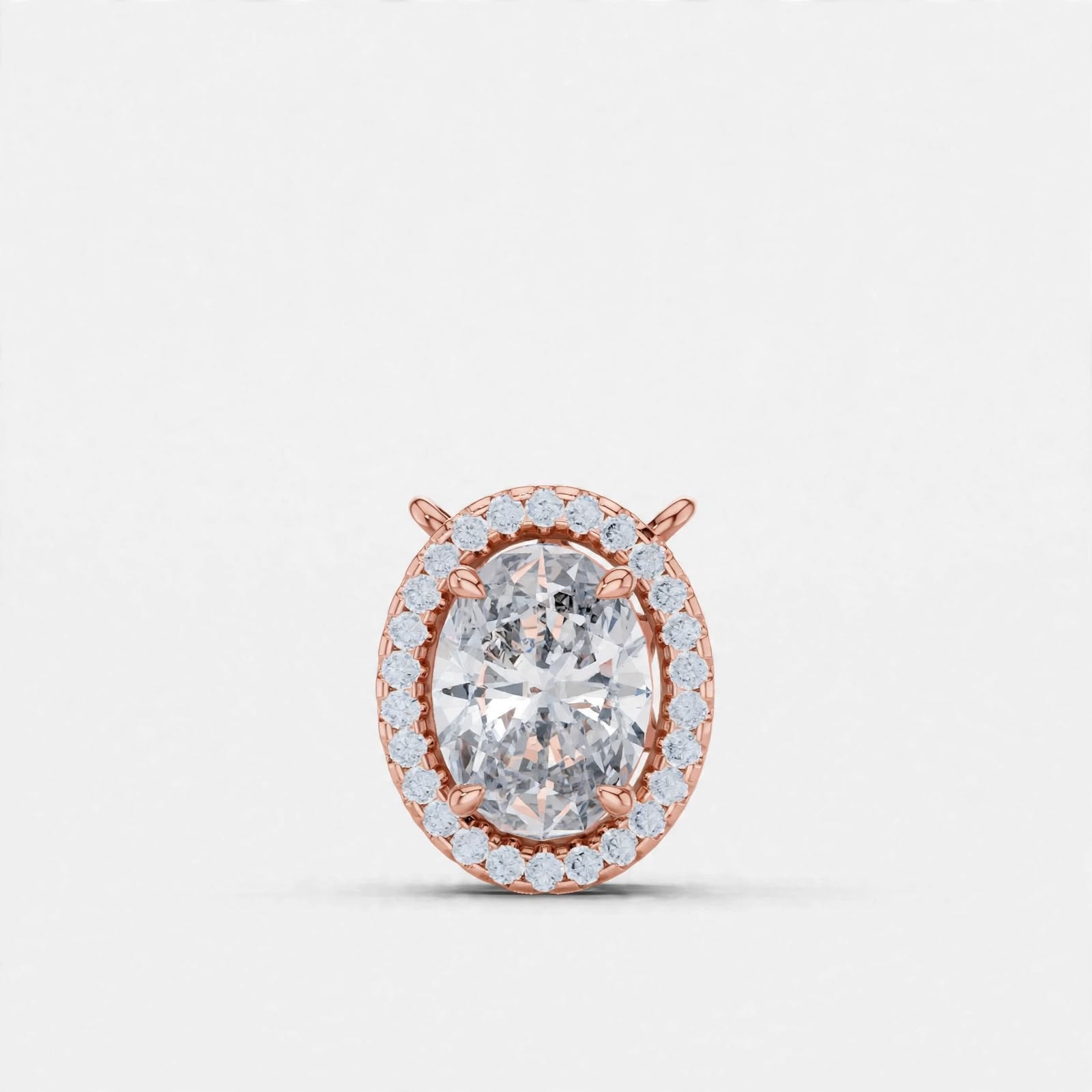 1.36 CT E Color VVS2 Lab Grown Diamond Pendant in 18K Gold