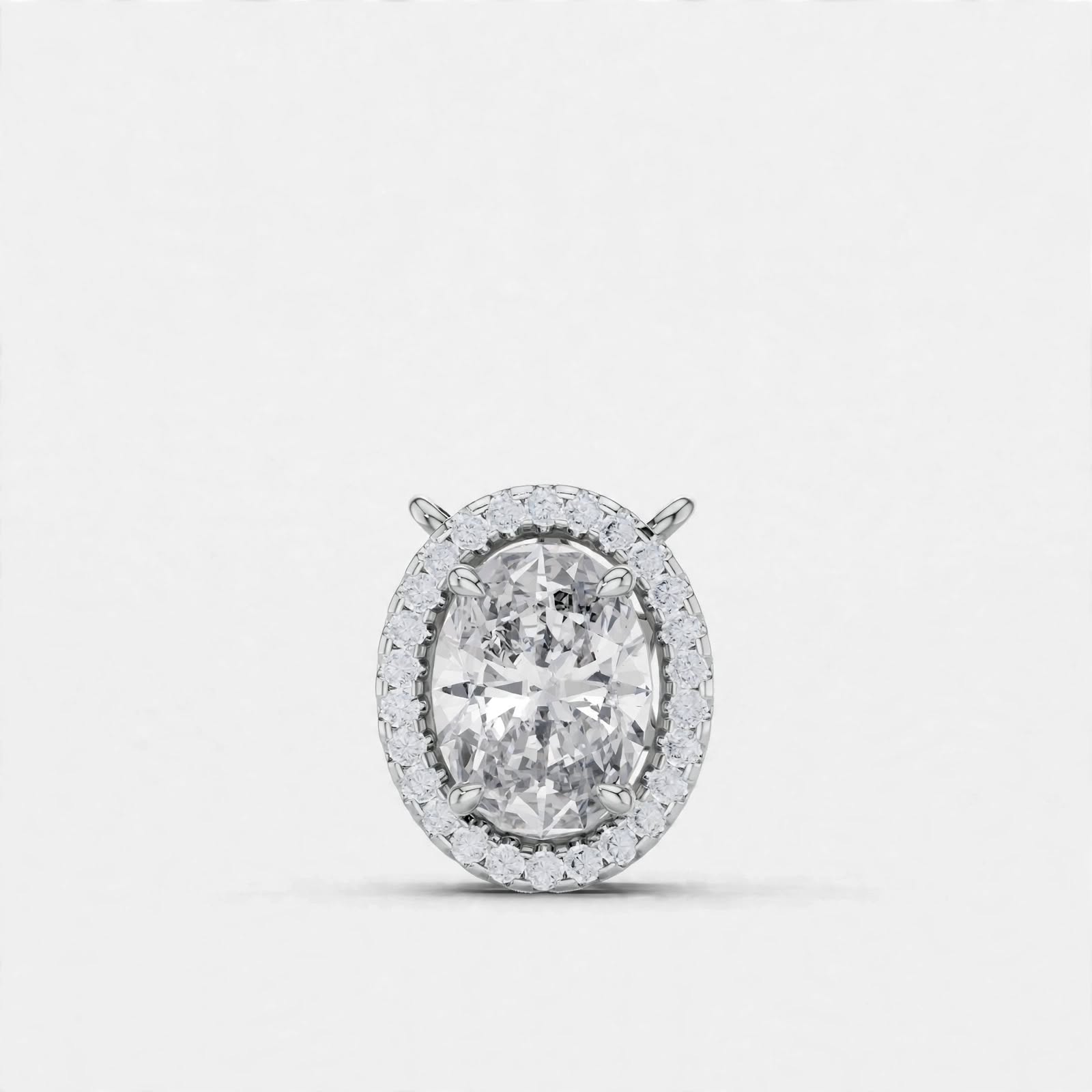 1.36 CT E Color VVS2 Lab Grown Diamond Pendant in 18K Gold