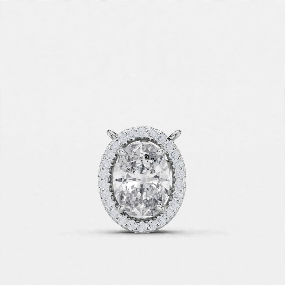 1.36 CT E Color VVS2 Lab Grown Diamond Pendant in 18K Gold
