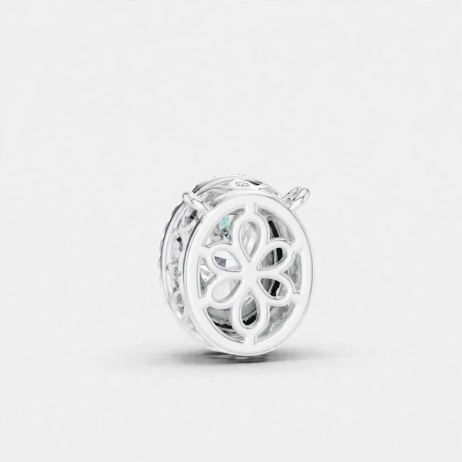 1.36 CT E Color VVS2 Lab Grown Diamond Pendant in 18K Gold