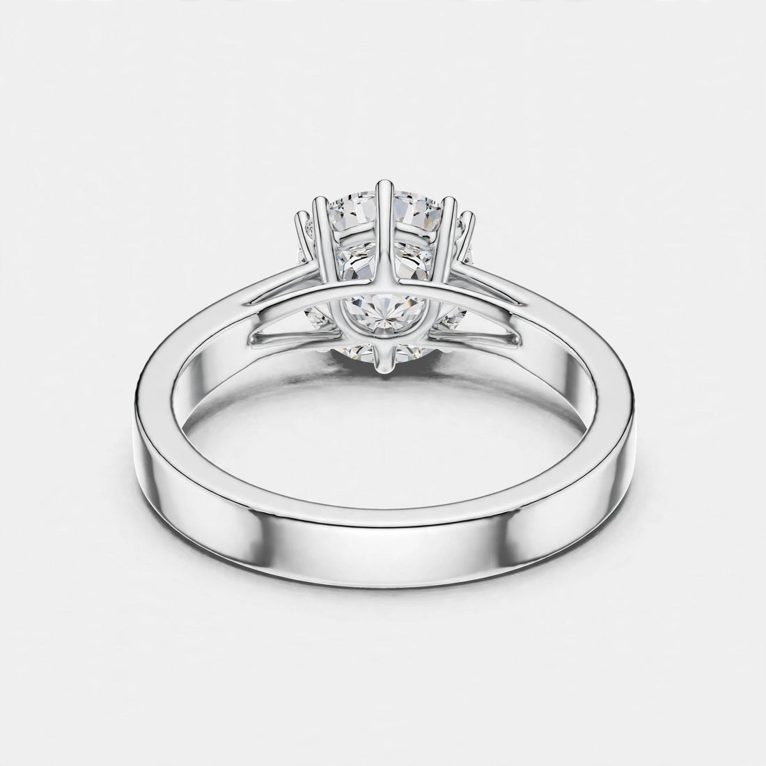 1.00CT F VS1 Lab Grown Diamond Solitaire Ring In 18K Gold