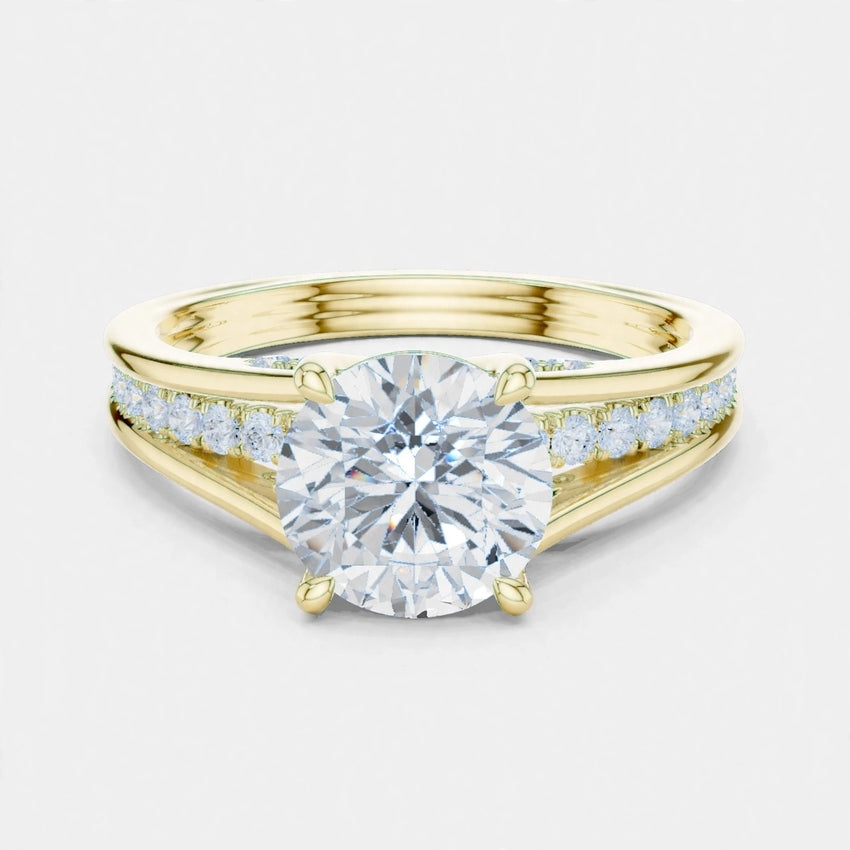 Mirano Royale 1.79CT F VS2 Lab Diamond Ring in 18K Gold