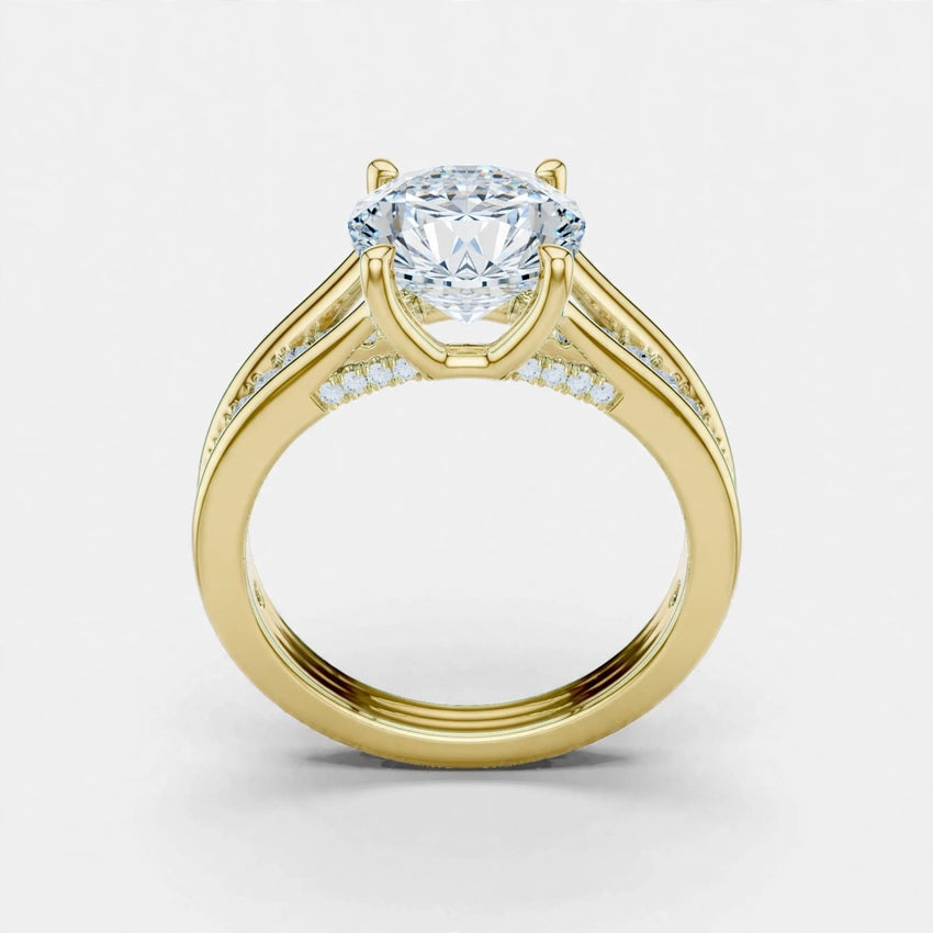 Mirano Royale 1.79CT F VS2 Lab Diamond Ring in 18K Gold