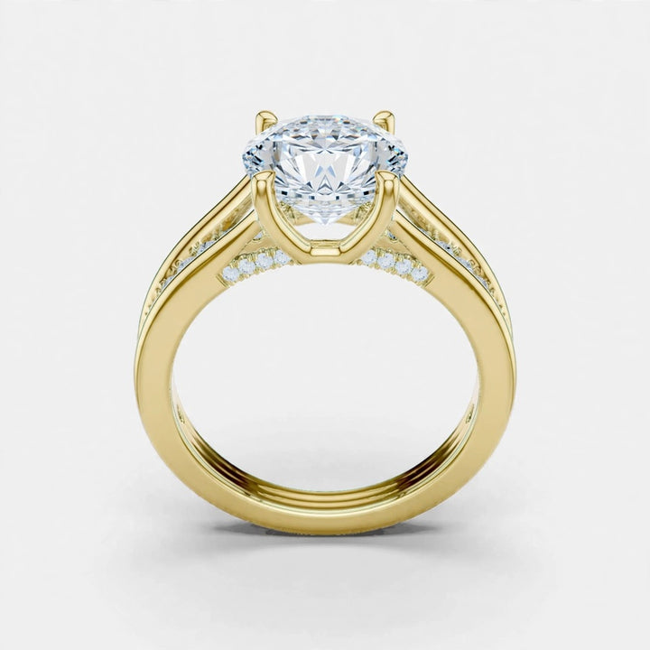 Mirano Royale 1.79CT F VS2 Lab Diamond Ring in 18K Gold