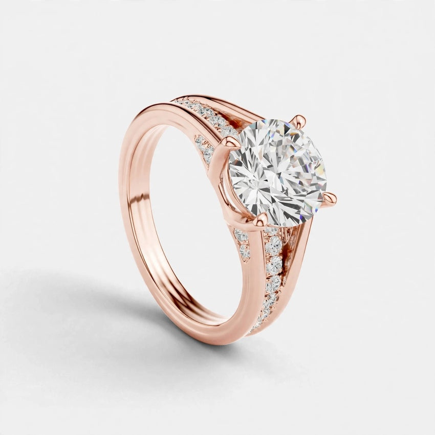 Mirano Royale 1.79CT F VS2 Lab Diamond Ring in 18K Gold