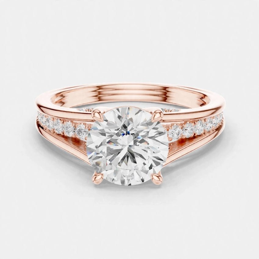 Mirano Royale 1.79CT F VS2 Lab Diamond Ring in 18K Gold