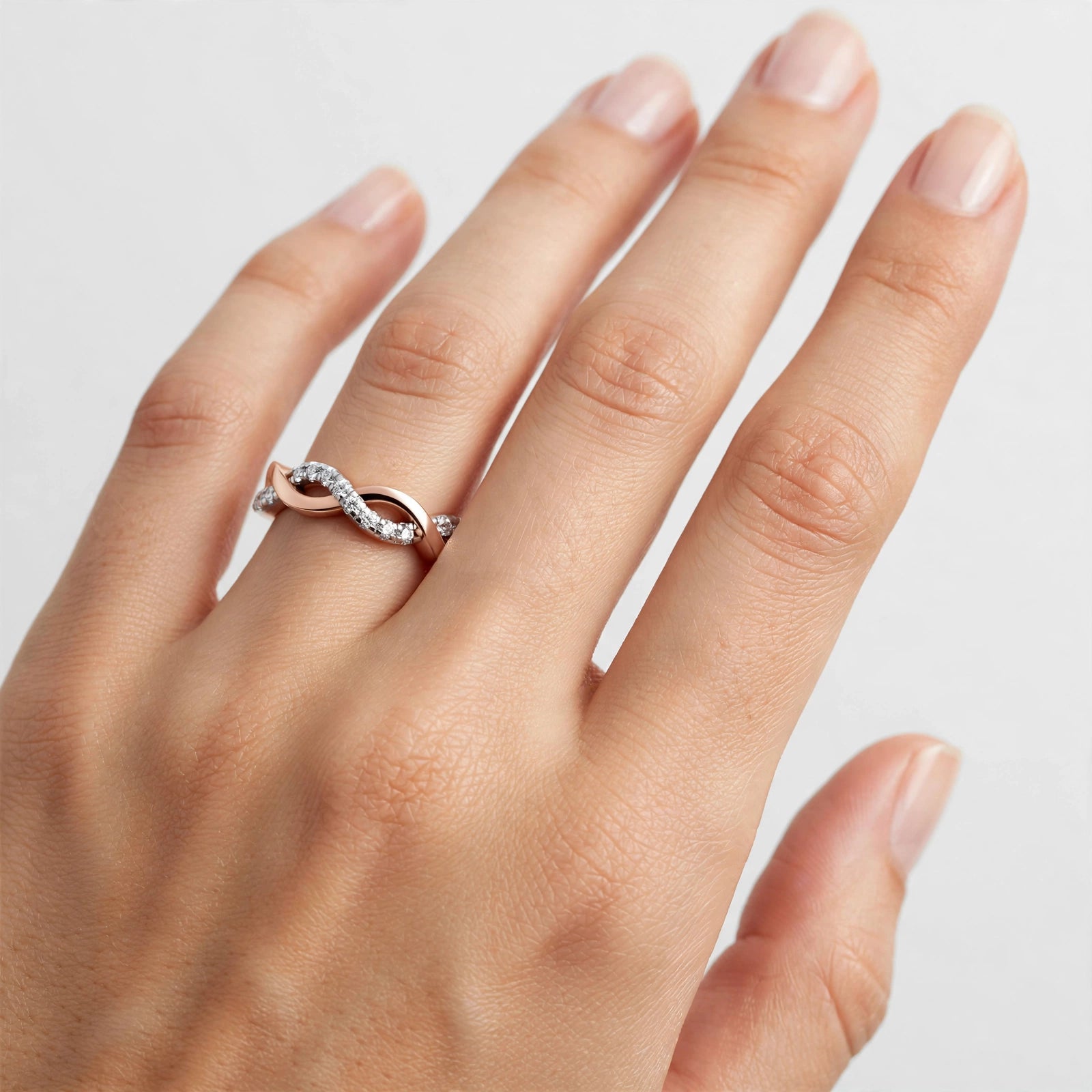 0.128 CT Lab Grown Diamond Wedding Band Ring| 18K Gold