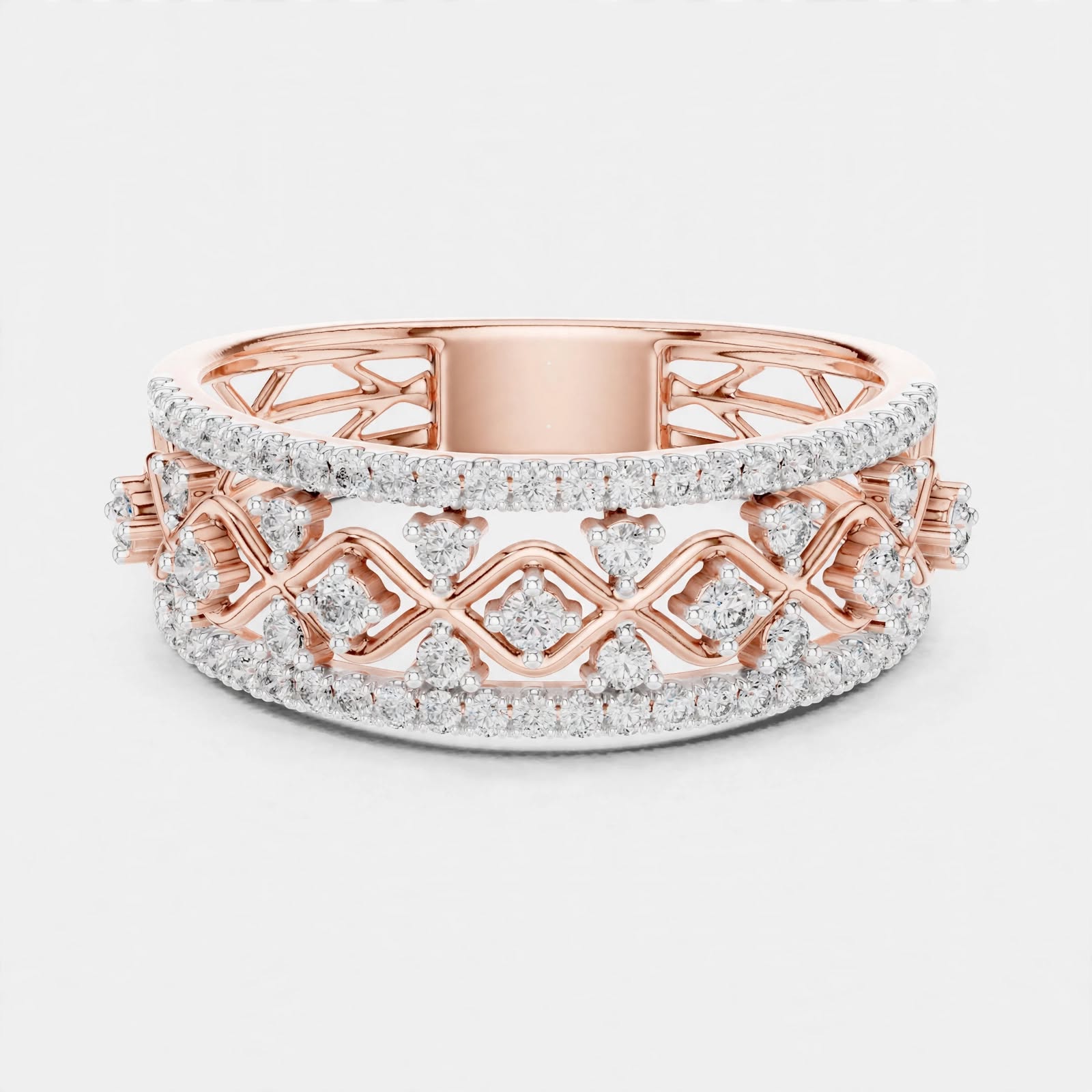 0.48CT Lab Grown Diamond Wedding Band Ring|14K Gold