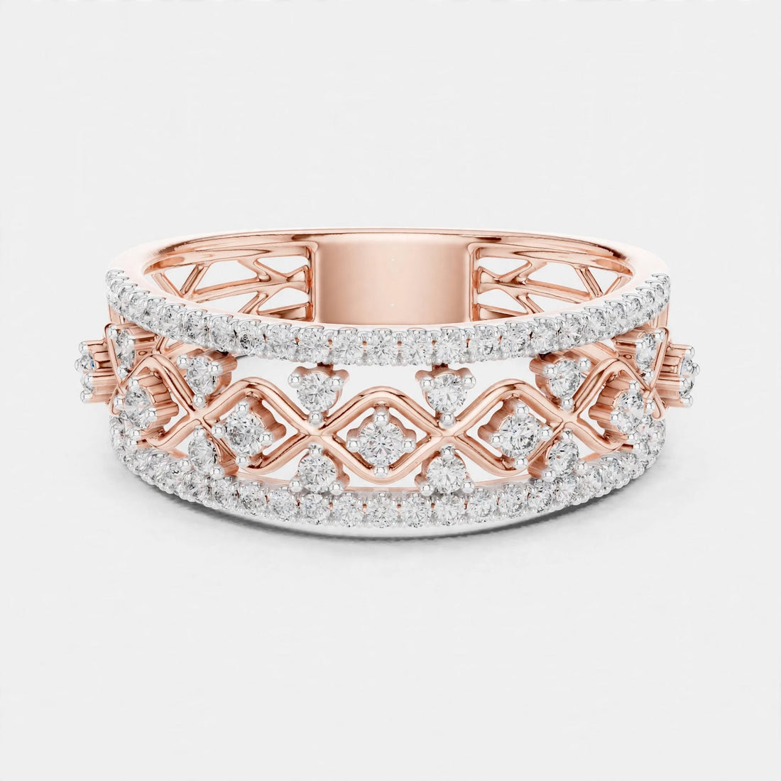 0.48CT Lab Grown Diamond Wedding Band Ring|14K Gold
