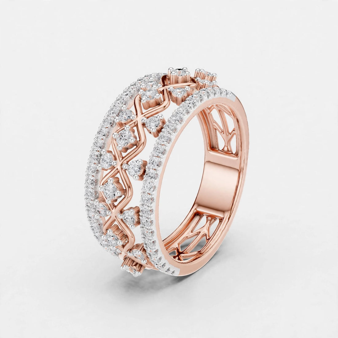 0.48CT Lab Grown Diamond Wedding Band Ring|14K Gold