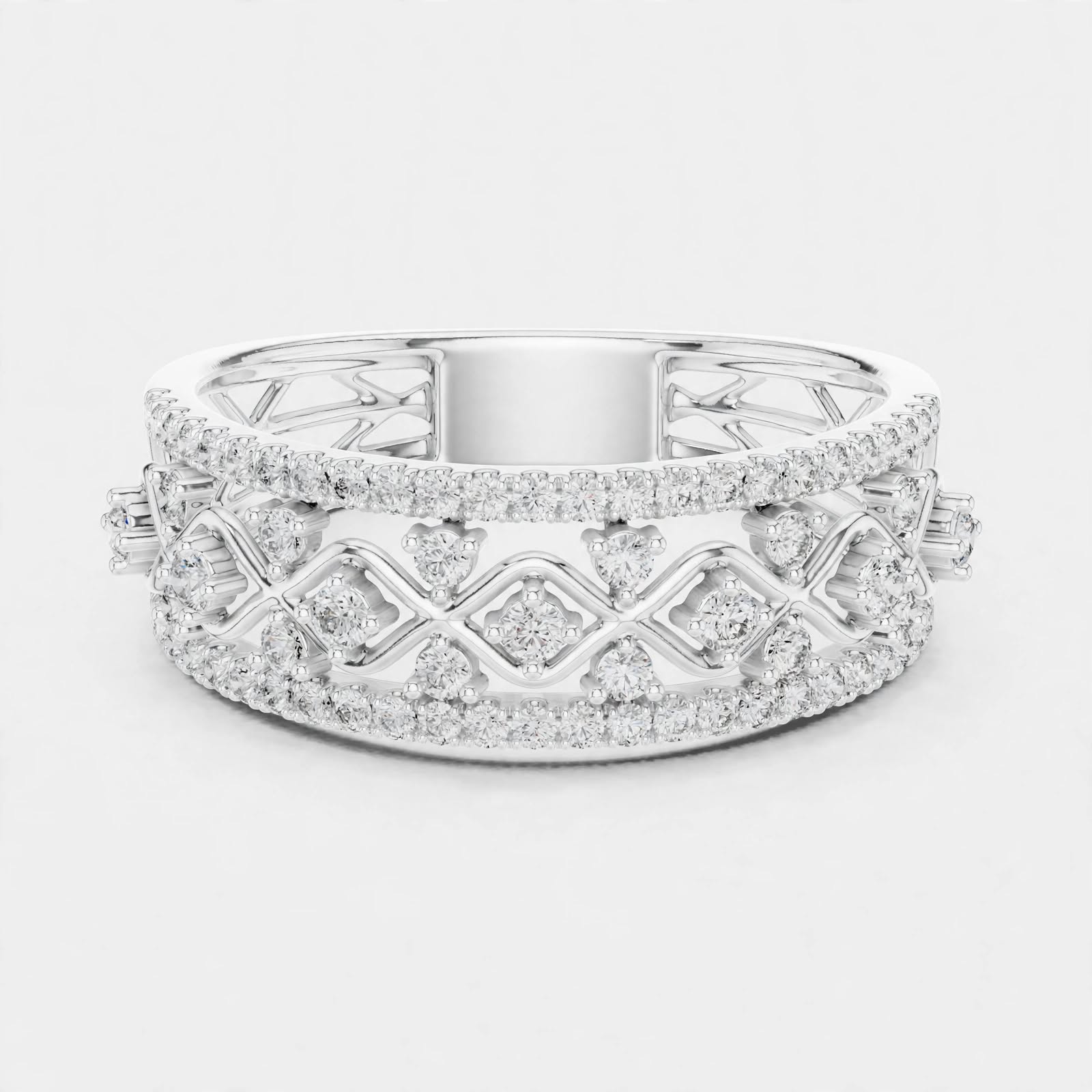 0.48CT Lab Grown Diamond Wedding Band Ring|14K Gold