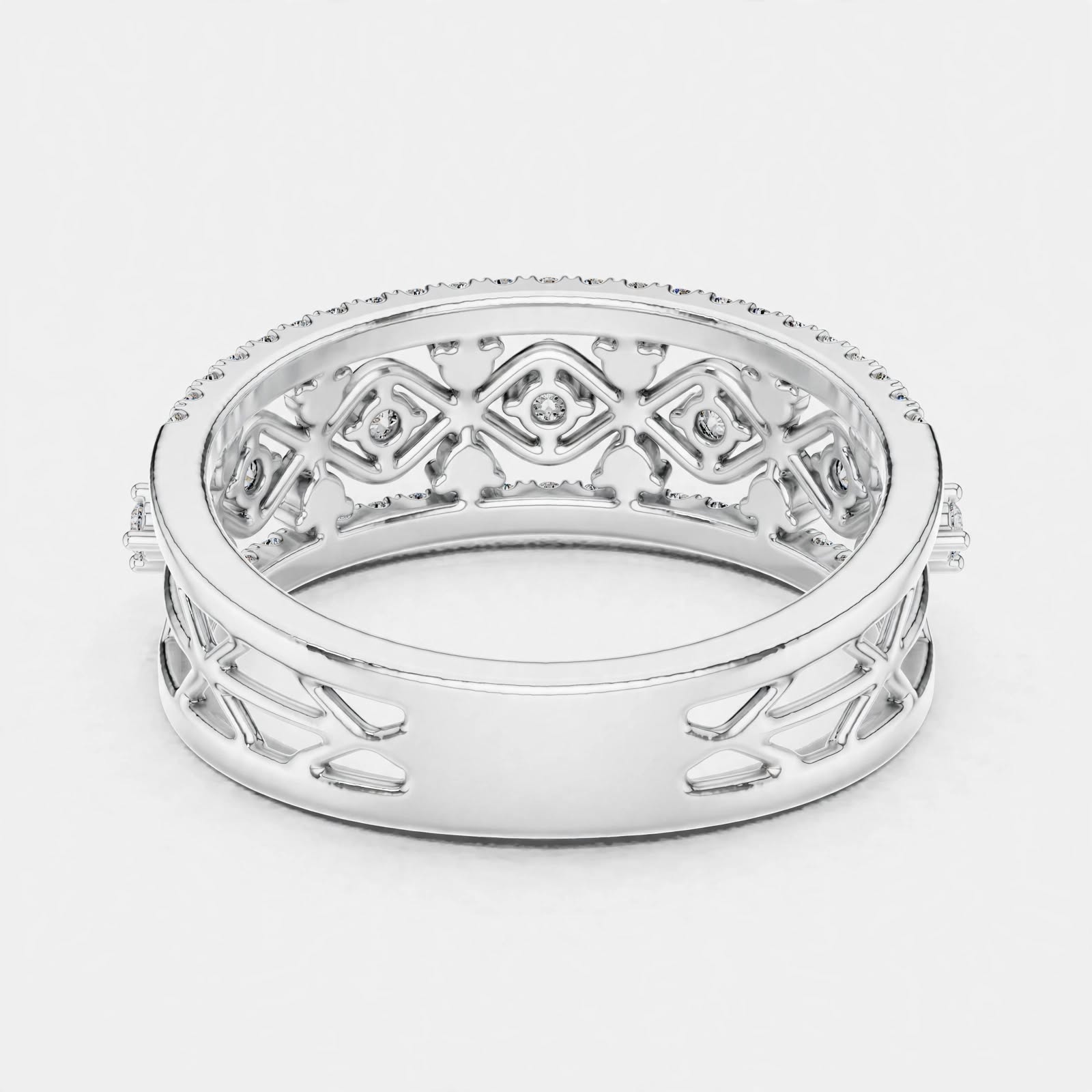 0.48CT Lab Grown Diamond Wedding Band Ring|14K Gold