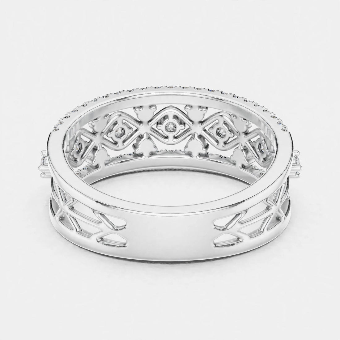 0.48CT Lab Grown Diamond Wedding Band Ring|14K Gold