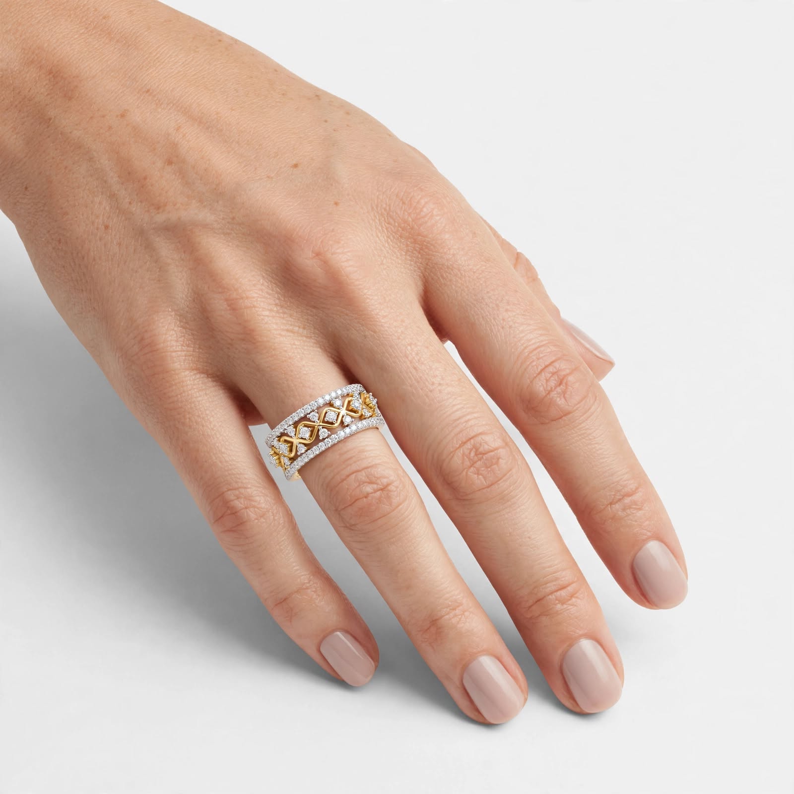 0.48CT Lab Grown Diamond Wedding Band Ring|14K Gold