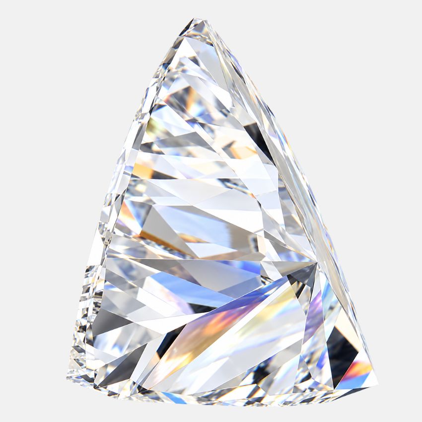 Mirano Jewels 1.00 Carat Lab Grown Triangle Diamond E Color VS2 Clarity