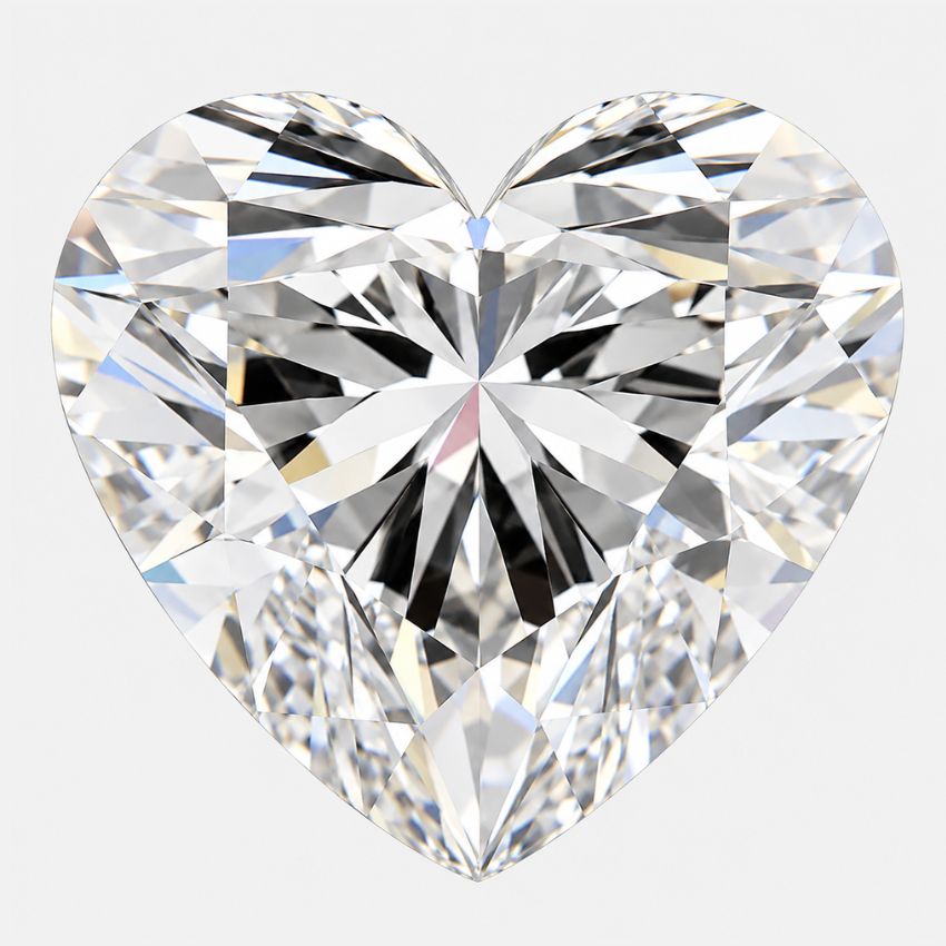 Mirano Jewels 1.55 Carat Heart Cut Lab Grown Diamond F Color VVS2 Clarity IGI Certified