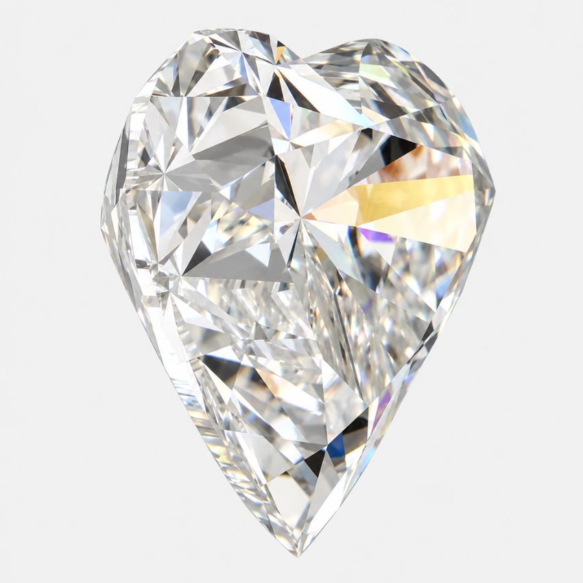 Mirano Jewels 1.55 Carat Heart Cut Lab Grown Diamond F Color VVS2 Clarity IGI Certified