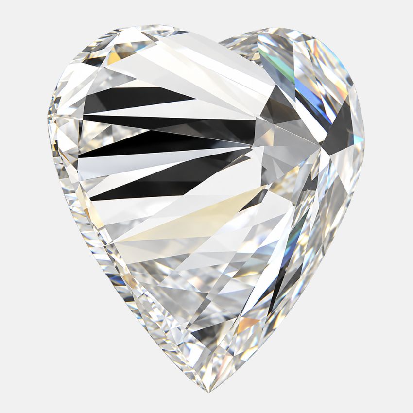 Mirano Jewels 1.55 Carat Heart Cut Lab Grown Diamond F Color VVS2 Clarity IGI Certified