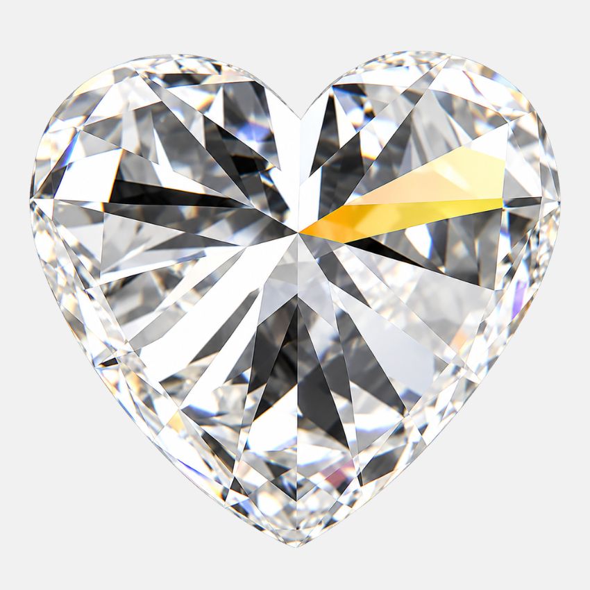 Mirano Jewels 1.55 Carat Heart Cut Lab Grown Diamond F Color VVS2 Clarity IGI Certified