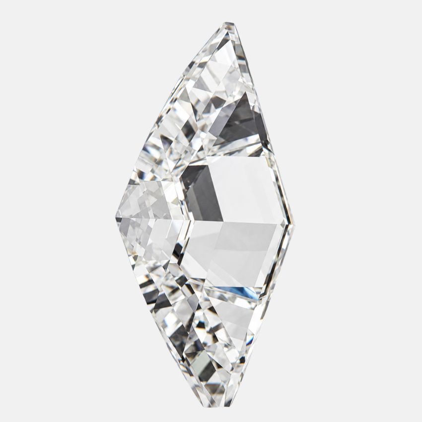 Mirano Jewels 3.09 Carat Lozenge Lab Created Diamond E Color VVS2 Clarity IGI Certified