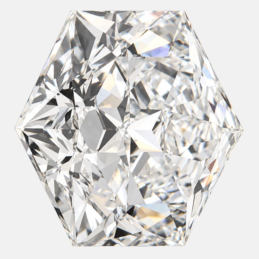 Mirano Jewels 2.01 Carat IGI Certified Hexagonal Lab Grown Diamond F Color VS1 Clarity