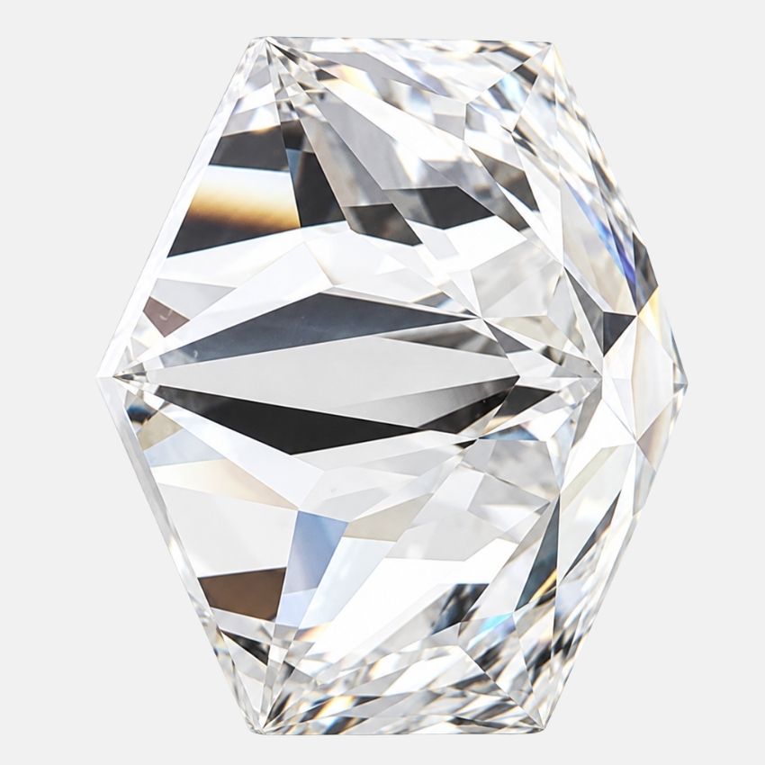 Mirano Jewels 2.01 Carat IGI Certified Hexagonal Lab Grown Diamond F Color VS1 Clarity