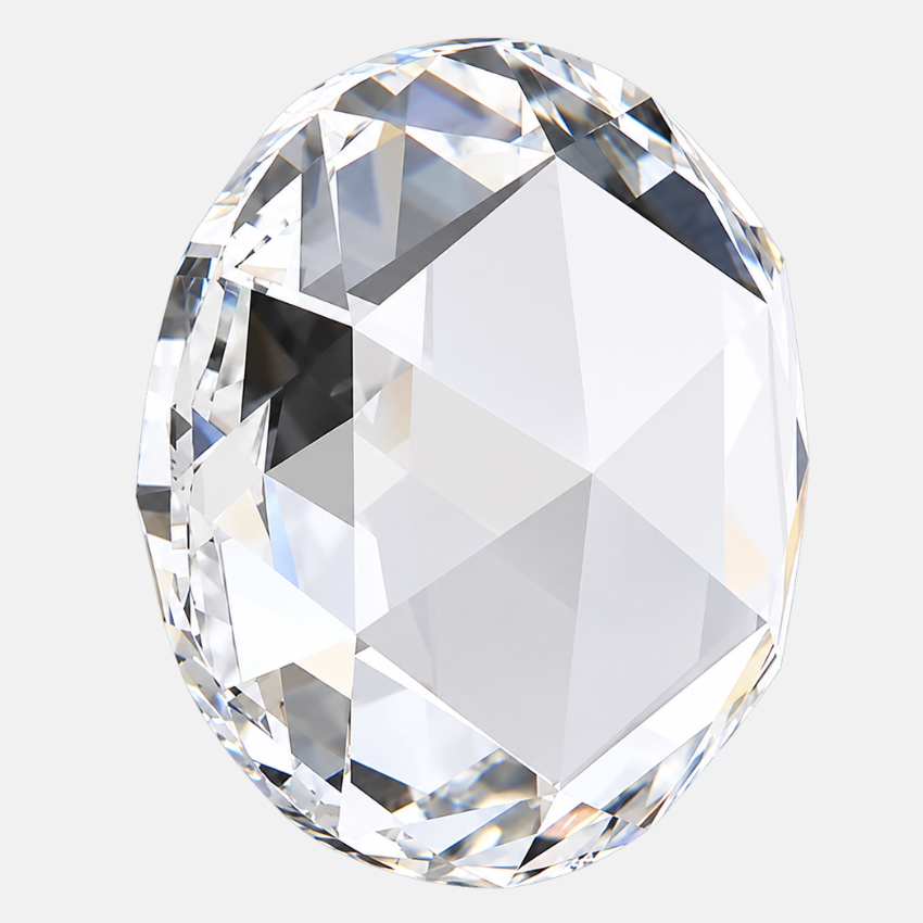 Mirano Jewels 1.10 Carat Rose Cut Lab Grown Diamond E Color VS2 Clarity IGI Certified