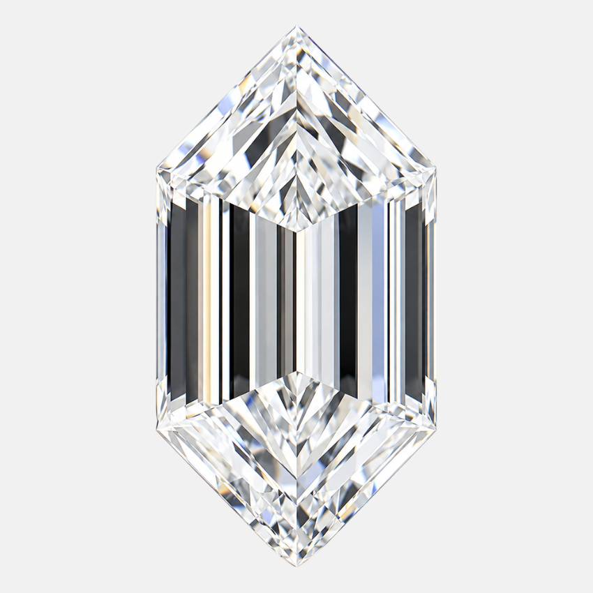 Mirano Jewels 1.02 Carat Lab Grown Hexagonal Diamond E Color VS1 Clarity IGI Certified