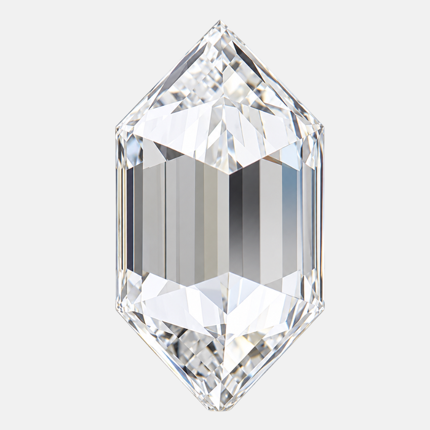 Mirano Jewels 1.02 Carat Lab Grown Hexagonal Diamond E Color VS1 Clarity IGI Certified