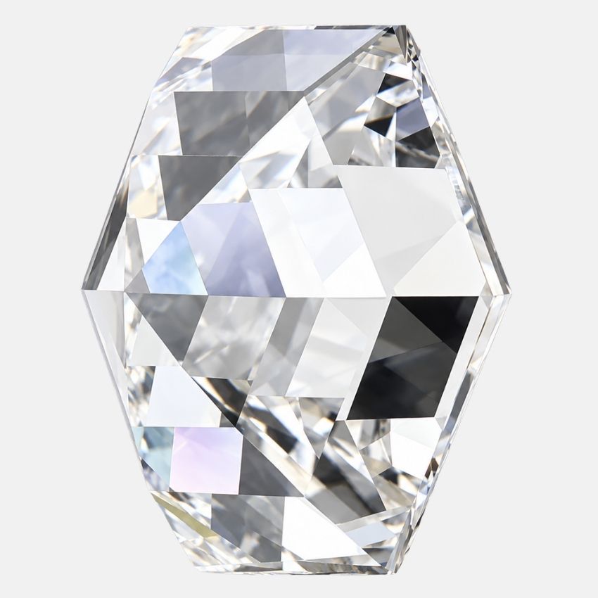 Mirano Jewels 1.70 Carat Hexagonal Lab Grown Diamond E Color VVS2 Clarity IGI Certified