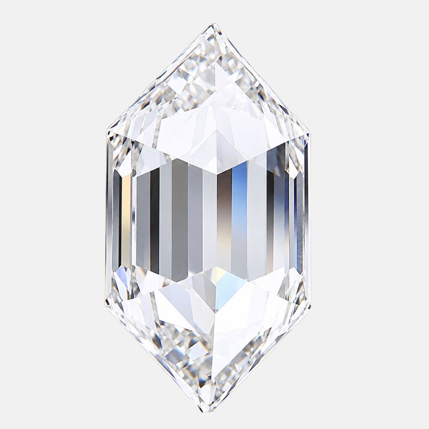 Mirano Jewels 1.50 Carat Hexagonal Lab Grown Loose Diamond E Color VVS2 Clarity IGI Certified