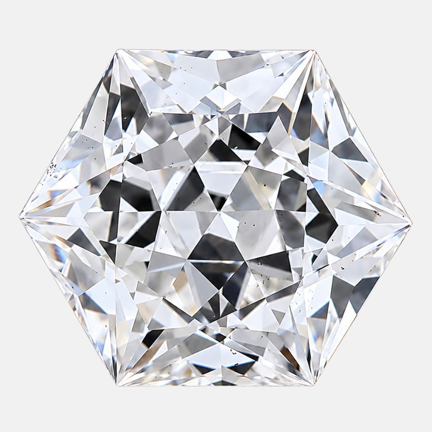 Mirano Jewels 1.10 Carat Lab Grown Hexagonal Diamond F Color VS2 Clarity IGI Certified