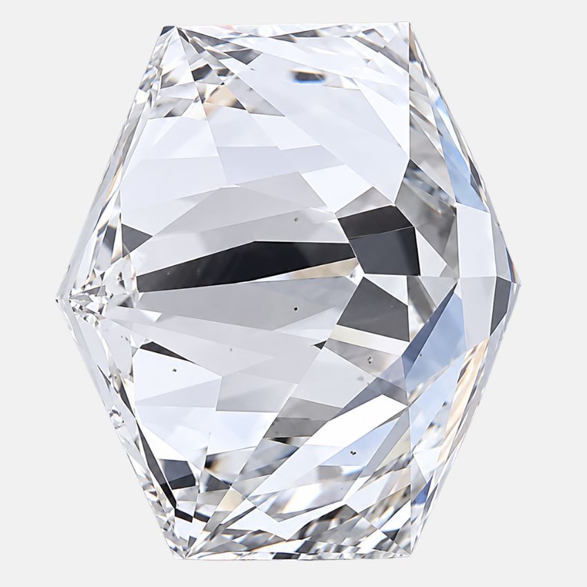 Mirano Jewels 1.10 Carat Lab Grown Hexagonal Diamond F Color VS2 Clarity IGI Certified