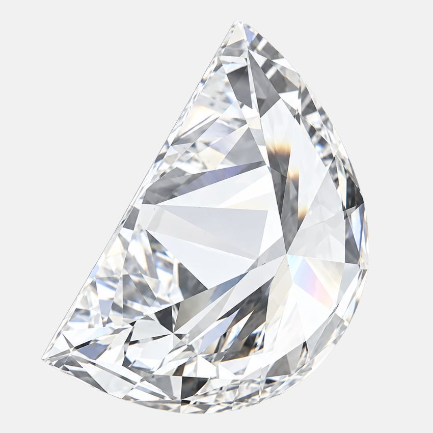 Mirano Jewels 3.03 Carat Half Moon Lab Grown Diamond E Color VS1 Clarity IGI Certified