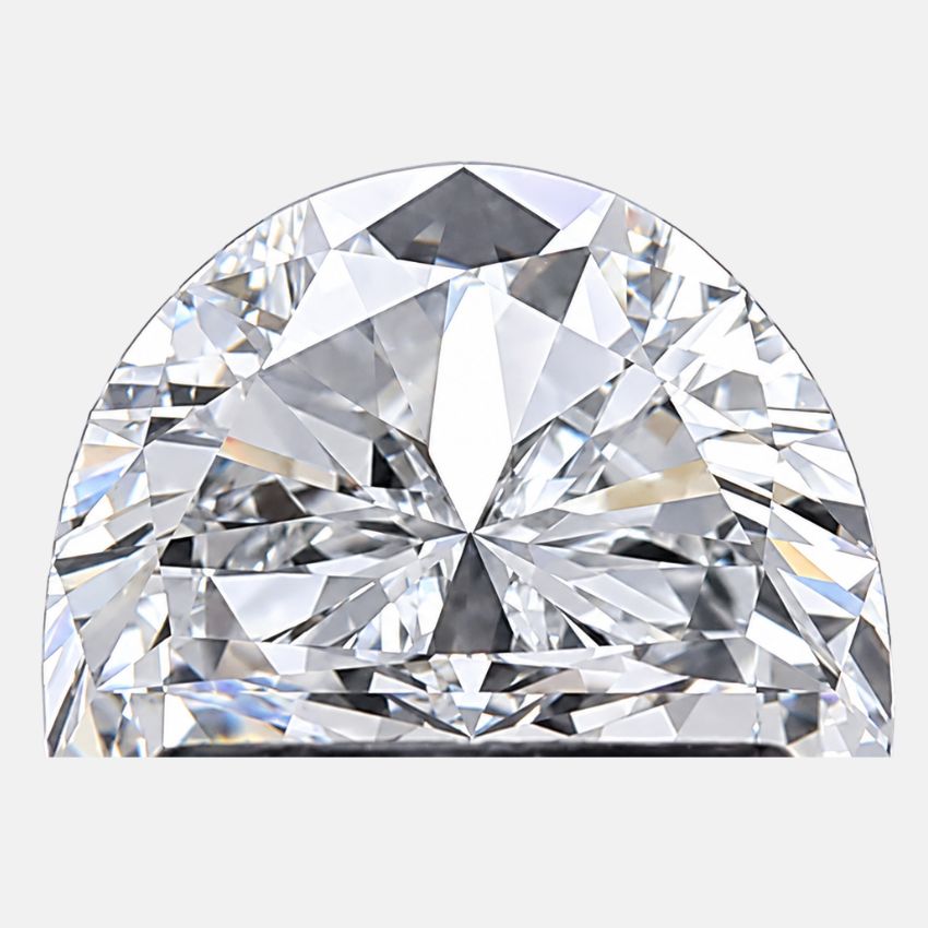 Mirano Jewels 1.20 Carat Half Moon Lab Grown Loose Diamond E Color VVS2 Clarity IGI Certified
