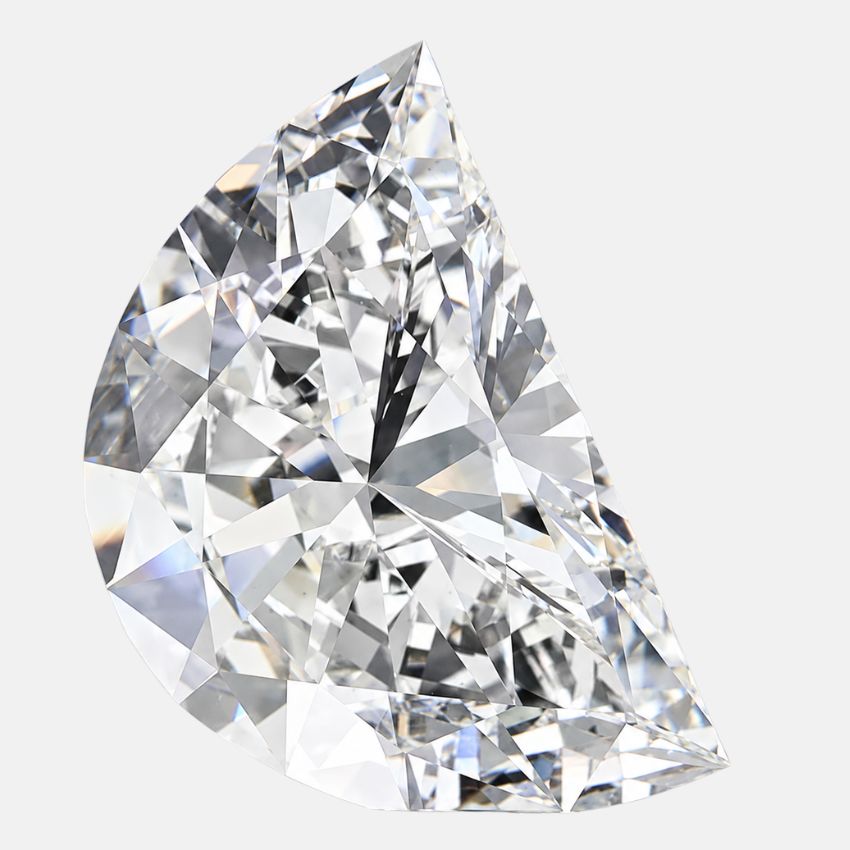 Mirano Jewels 5.08 Carat Half Moon Lab Grown Loose Diamond E Color VVS2 Clarity IGI Certified