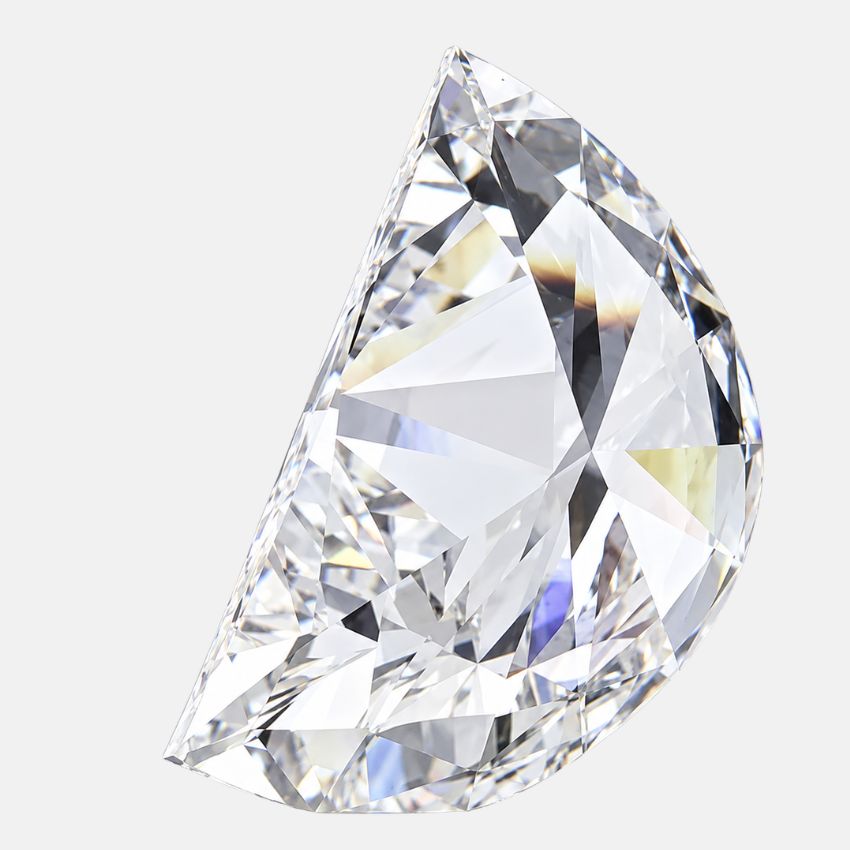Mirano Jewels 5.08 Carat Half Moon Lab Grown Loose Diamond E Color VVS2 Clarity IGI Certified