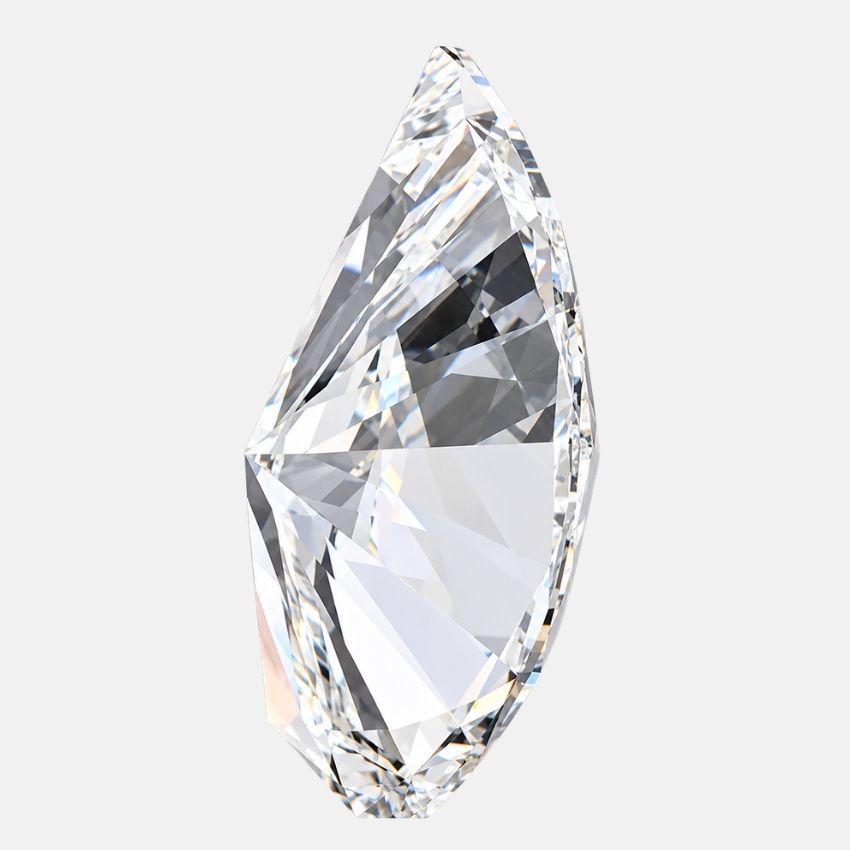 Mirano Jewels 5.08 Carat Half Moon Lab Grown Loose Diamond E Color VVS2 Clarity IGI Certified