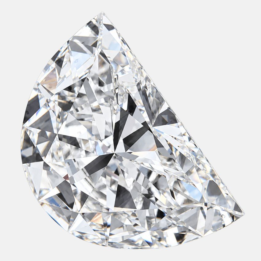 Mirano Jewels 5.06 Carat Half Moon Lab Grown Diamond E Color VVS2 Clarity IGI Certified