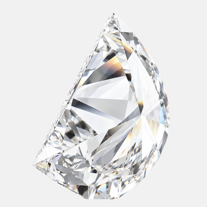 Mirano Jewels 5.06 Carat Half Moon Lab Grown Diamond E Color VVS2 Clarity IGI Certified