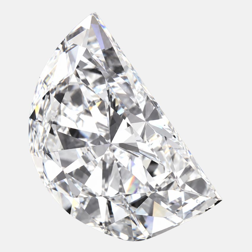 Mirano Jewels 5.06 Carat Half Moon Lab Grown Diamond E Color VVS2 Clarity IGI Certified