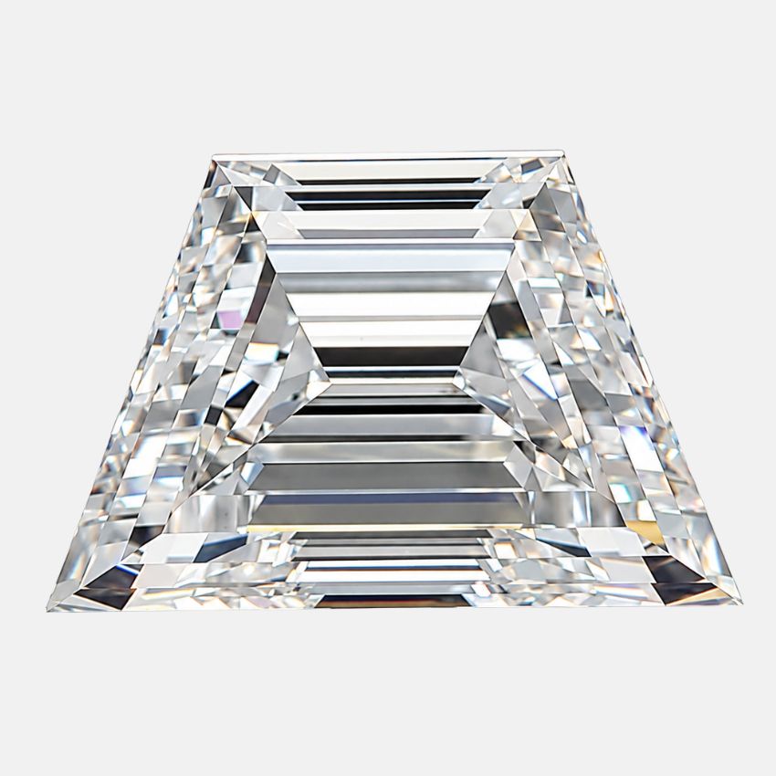 Mirano Jewels 2.59 Carat Trapezoid Lab Created Diamond E Color VS1 Clarity IGI Certified