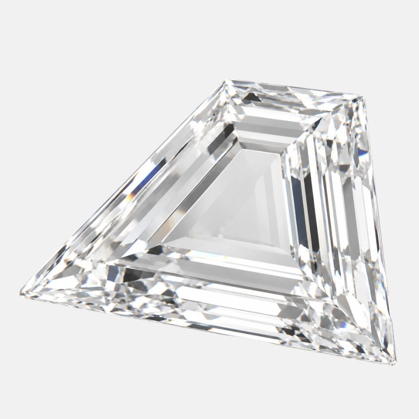 Mirano Jewels 2.59 Carat Trapezoid Lab Created Diamond E Color VS1 Clarity IGI Certified