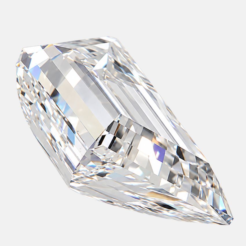 Mirano Jewels 2.59 Carat Trapezoid Lab Created Diamond E Color VS1 Clarity IGI Certified