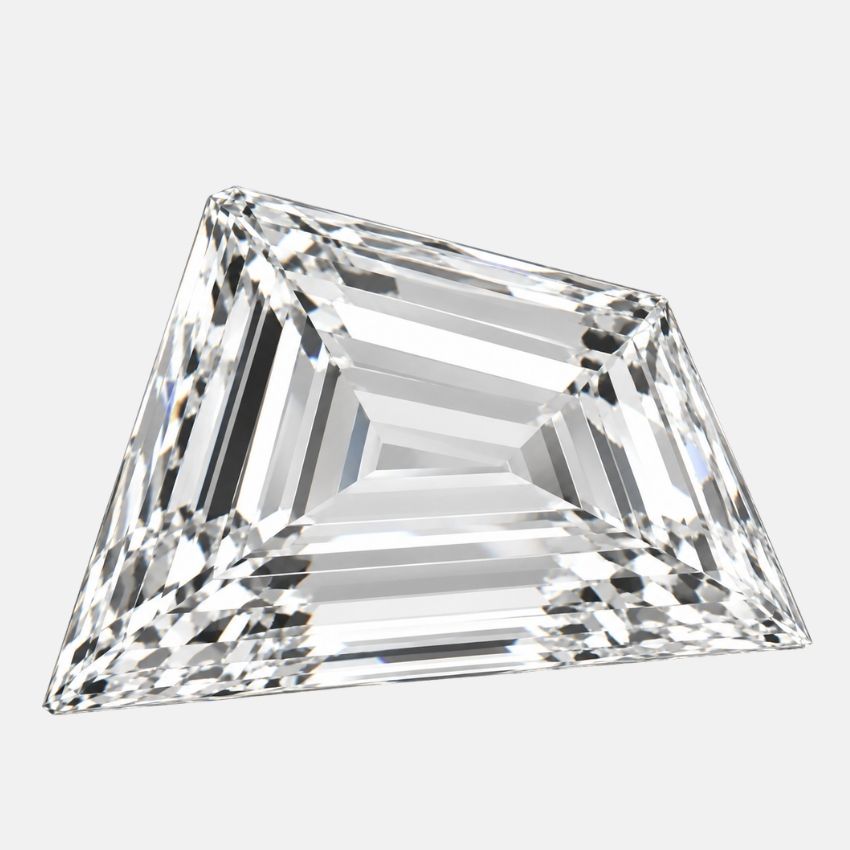 Mirano Jewels 2.59 Carat Trapezoid Lab Created Diamond E Color VS1 Clarity IGI Certified