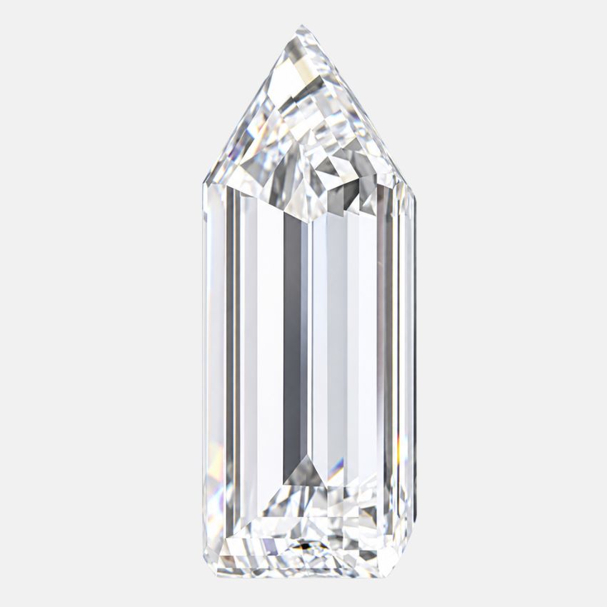 Mirano Jewels 1.05 Carat Bullet Shaped Lab Grown Diamond E Color VVS2 Clarity IGI Certified